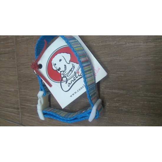 Blue Nylon Dog Collar -  XS * "Canelia"